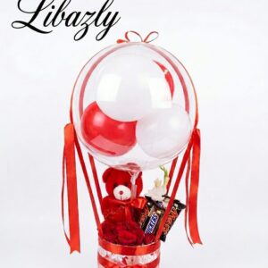 Eid Gift Basket with Teddy Bear, Chocolates & Flowers | Libazly